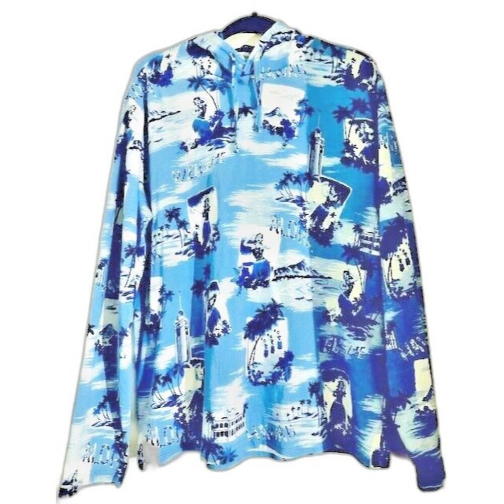 Polo Ralph Lauren Lightweight Coastal Hawaiians Pullover Sweatshirt Hoodie L